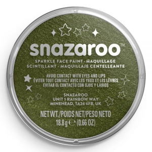Snazaroo - Barva 18ml, Třpytivá zelená (Sparkle Green)