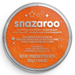 Snazaroo - Barva 18ml, Třpytivá oranžová (Sparkle Orange)