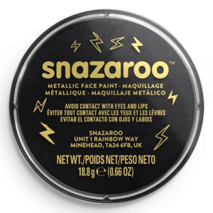 Snazaroo - Barva 18ml, Metalická černá (Electric Black)