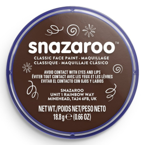 Snazaroo - Barva 18ml, Hnědá tmavá (Dark Brown)