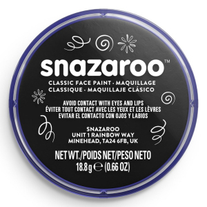 Snazaroo - Barva 18ml, Černá (Black)