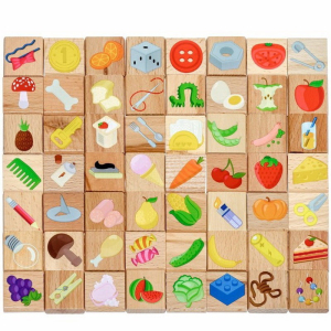 Puzzle výukové - Co kam patří, Jedlý nejedlý, 56ks (Lucy & Leo)