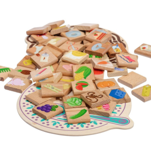 Puzzle výukové - Co kam patří, Jedlý nejedlý, 56ks (Lucy & Leo)