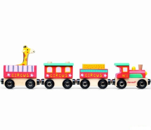 Vláčkodráha vláčky - Cirkusový vlak (Janod)