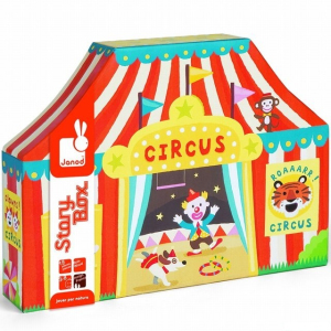 Vláčkodráha tématický set - Story Box Cirkus (Janod)