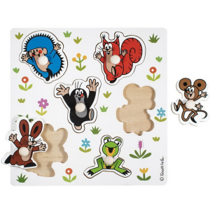 Puzzle vkládací - Krtek malé, 6ks (Detoa)