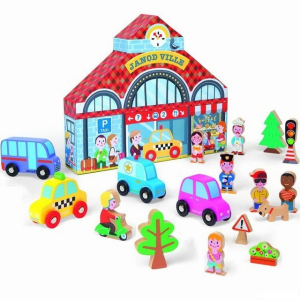 Vláčkodráha tématický set - Story Box Město (Janod)