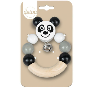 Chrastítko - Kroužek do ruky, Panda (Detoa)