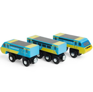 Vláčkodráha vláček - Vlak Intercity 125 + 2 koleje (Bigjigs)