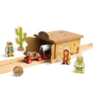 Vláčkodráha tunel - Western saloon (Bigjigs)