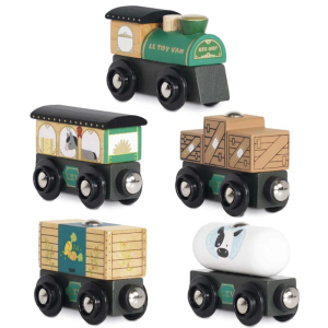 Vláčkodráha vláček - Nákladní vlak Green (Le Toy Van)