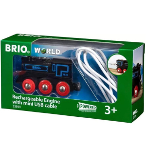 Vláčkodráha mašinka - Elektrická s pohonem, Nabíjecí přes USB mini kabel (Brio)
