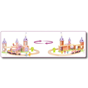 Vláčkodráha Brio - Disney Princess Zámecká, 18 dílů