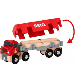 Vláčkodráha auto - Tahač se dřevem (Brio)