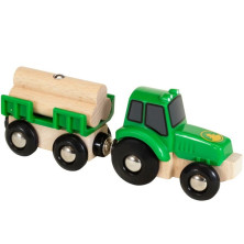 Vláčkodráha auto - Traktor s přívěsem a nákladem (Brio)