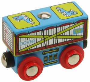 Vláčkodráha vláčky - Vagón s rybami (Bigjigs)