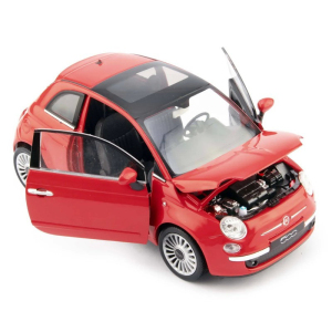 Kovový model - Auto Fiat 500 (2007), 1:24, 1ks