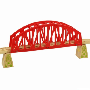 Vláčkodráha mosty - Most velký červený s nadjezdy (Bigjigs)