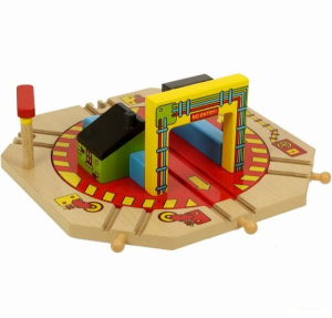 Vláčkodráha točna - Velká průmyslová (Bigjigs)