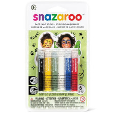 Snazaroo - Tužky na obličej, Základní, 6 barev