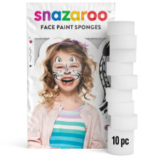 Snazaroo - Houbička bílá na obličejové barvy, 10ks