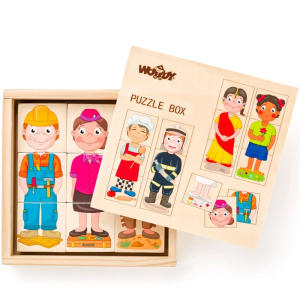 Skládací obrázky - Lidé a povolání v krabičce (Woody)