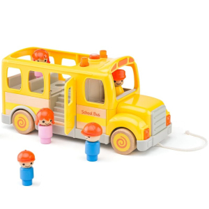 Tahací hračka - Školní autobus se zvuky a světlem (Woody)