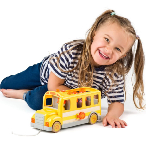 Tahací hračka - Školní autobus se zvuky a světlem (Woody)