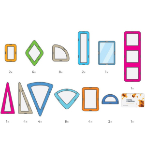 Magformers - Box Geometrie 2 CZ, 44 dílků