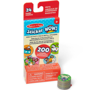 Samolepky - Sticker WOW! náplň s mini knížkou, Mazlíčci (M&D)