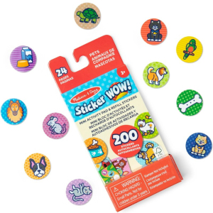 Samolepky - Sticker WOW! náplň s mini knížkou, Mazlíčci (M&D)