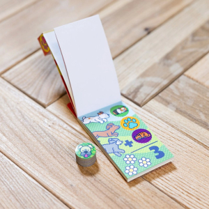 Samolepky - Sticker WOW! náplň s mini knížkou, Mazlíčci (M&D)