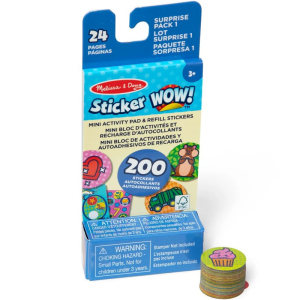 Samolepky - Sticker WOW! náplň s mini knížkou, Překvapení (M&D)