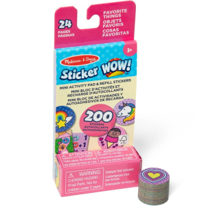 Samolepky - Sticker WOW! náplň s mini knížkou, Veselé obrázky (M&D)