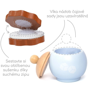 Nádobí dětské - Čajový set dřevěný (UMU)