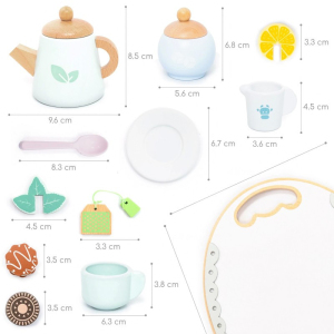 Nádobí dětské - Čajový set dřevěný (UMU)
