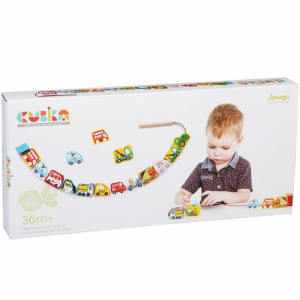 Navlékání tvarů - Kostky doprava s předlohami (Cubica)
