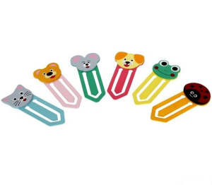 Knižní záložky - Dřevěné hlavičky zvířátek, Set 6ks (Legler)