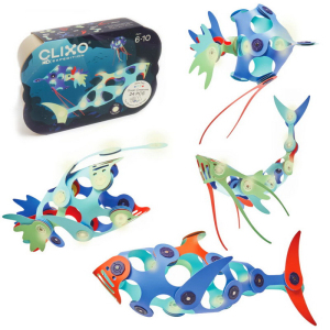 CLIXO - Ocean Creatures magnetická stavebnice, 24 kusů
