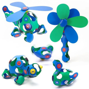 CLIXO - Crew Blue & Green magnetická stavebnice, 30 kusů
