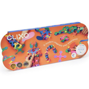 CLIXO - Super Rainbow magnetická stavebnice, 60 kusů