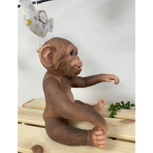 Panenka Guca - 990 Opička realistická miminko, 32cm (Guca)