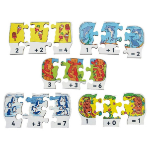Puzzle výukové - Počty sčítání dřevěné, 30ks (Just Jiqsaws)
