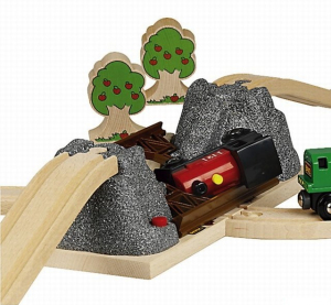 Vláčkodráha mosty - Padací most Western (Brio)