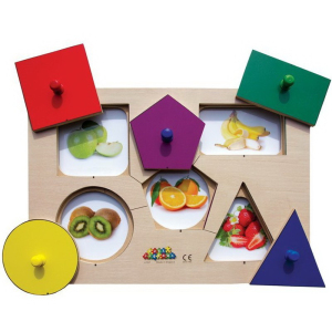 Puzzle výukové - Tvary a paměť + 4 předlohy, 5ks (Just Jigsaws)