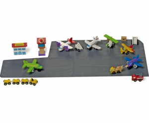 Vláčkodráha letadla - Letištní plocha s letadly (Legler)