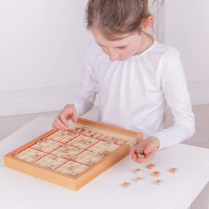 Sudoku - Dřevěné se šuplíkem (Bigjigs)