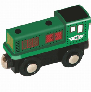 Vláčkodráha vláčky - Lokomotiva zelená (Woody)