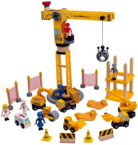 Jeřáb s příslušenstvím - Mentari, velký set s vozidly