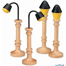 Vláčkodráha doplňky - Pouliční lampy, 4ks (Maxim)